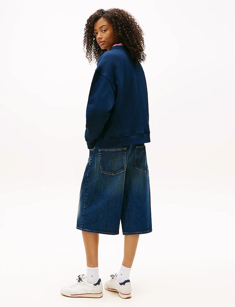 Tommy Jeans - TJW BXY BADGE CREW EXT - hverdags stil - dark night navy - 4