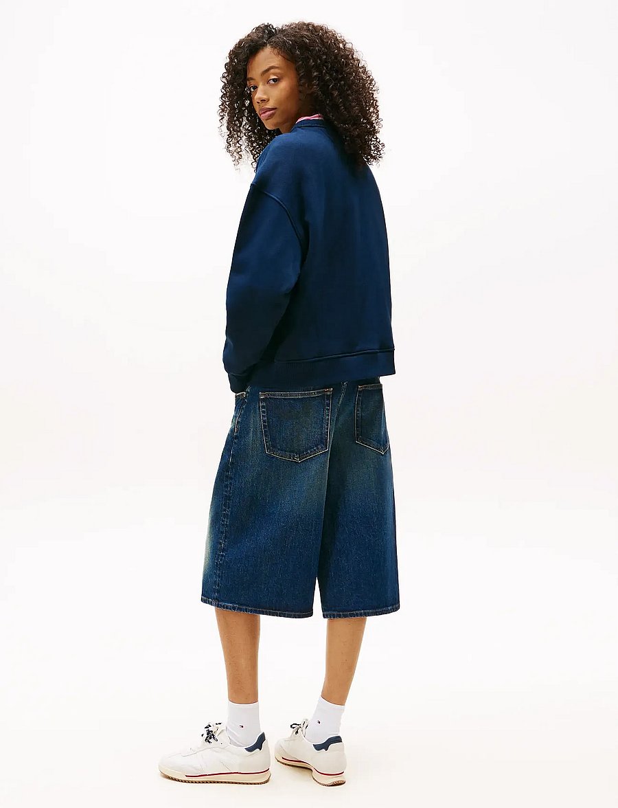 Tommy Jeans - TJW BXY BADGE CREW EXT - hverdags stil - dark night navy - 4