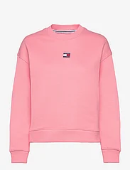 Tommy Jeans - TJW BXY BADGE CREW EXT - sportiska stila džemperi un džemperi ar kapuci - tickled pink - 0