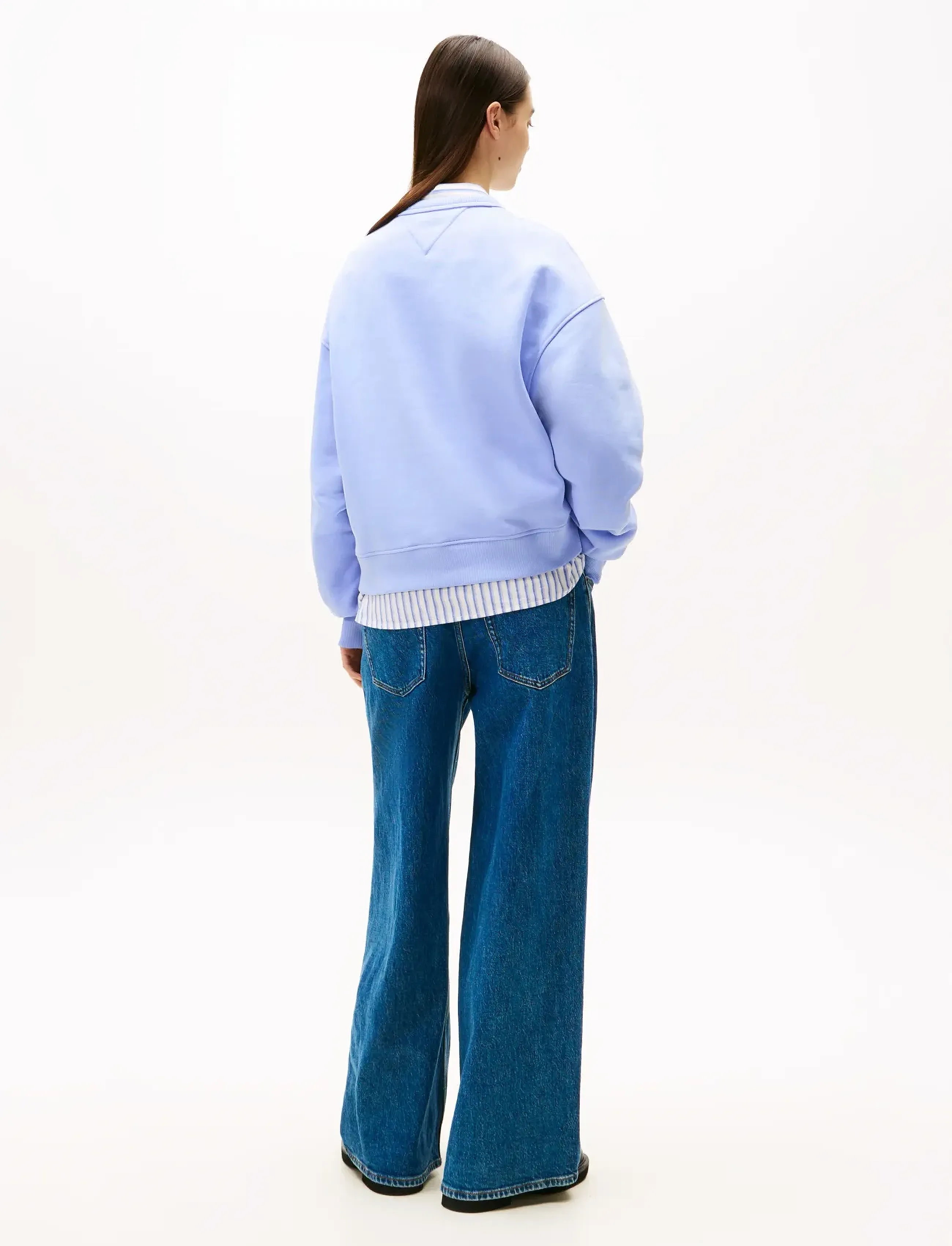 Tommy Jeans - TJW BXY BADGE CREW EXT - dressipluusid - vintage iris - 3
