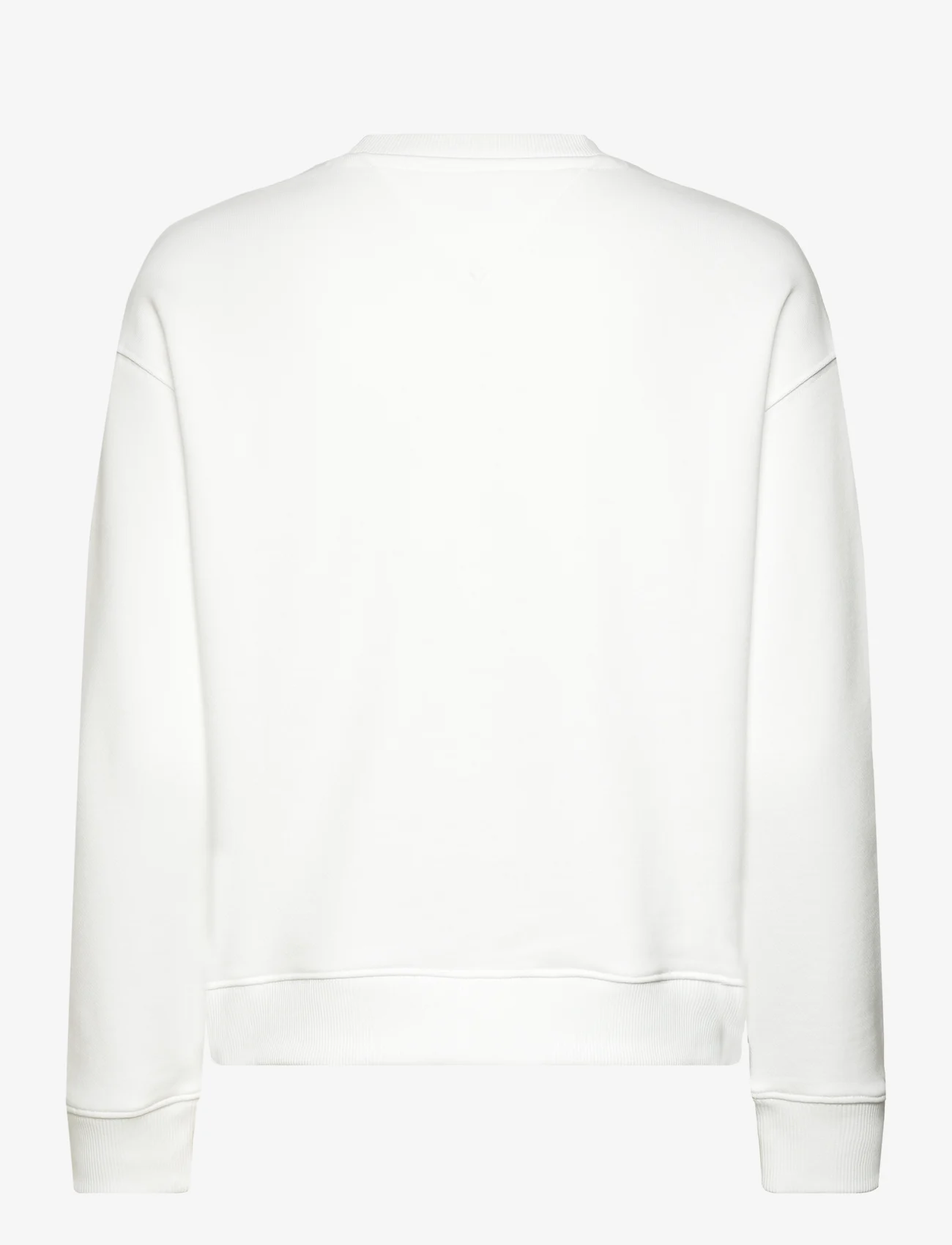 Tommy Jeans - TJW BXY BADGE CREW EXT - sportiska stila džemperi un džemperi ar kapuci - white - 1