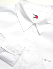 Tommy Jeans - TJW OVS COTTON SHIRT EXT - langermede skjorter - white - 2