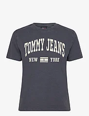 Tommy Jeans - TJW REG WASHED VARSITY TEE EXT - madalaimad hinnad - dark night navy - 0