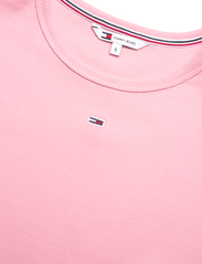Tommy Jeans - TJW SLIM ESSENTIAL RIB SS - t-shirts - ballet pink - 2