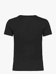 Tommy Jeans - TJW SLIM ESSENTIAL RIB SS - t-shirts - black - 1