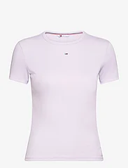 Tommy Jeans - TJW SLIM ESSENTIAL RIB SS EXT - lowest prices - lavender flower - 0