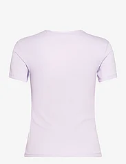 Tommy Jeans - TJW SLIM ESSENTIAL RIB SS - t-shirts - lavender flower - 1