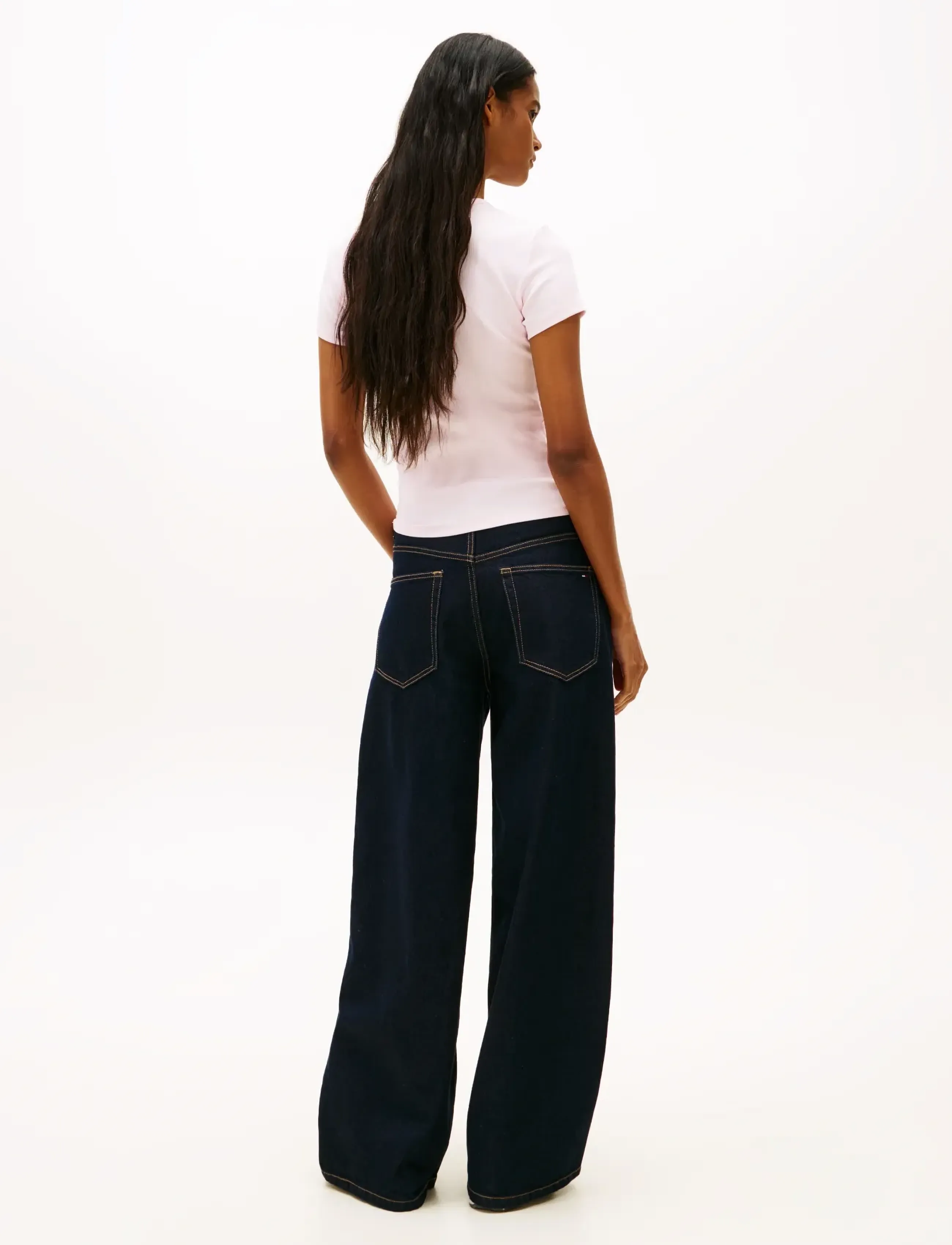 Tommy Jeans - TJW SLIM ESSENTIAL RIB SS - t-särgid - light pink - 3