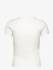 Tommy Jeans - TJW SLIM ESSENTIAL RIB SS EXT - t-shirts - white - 1