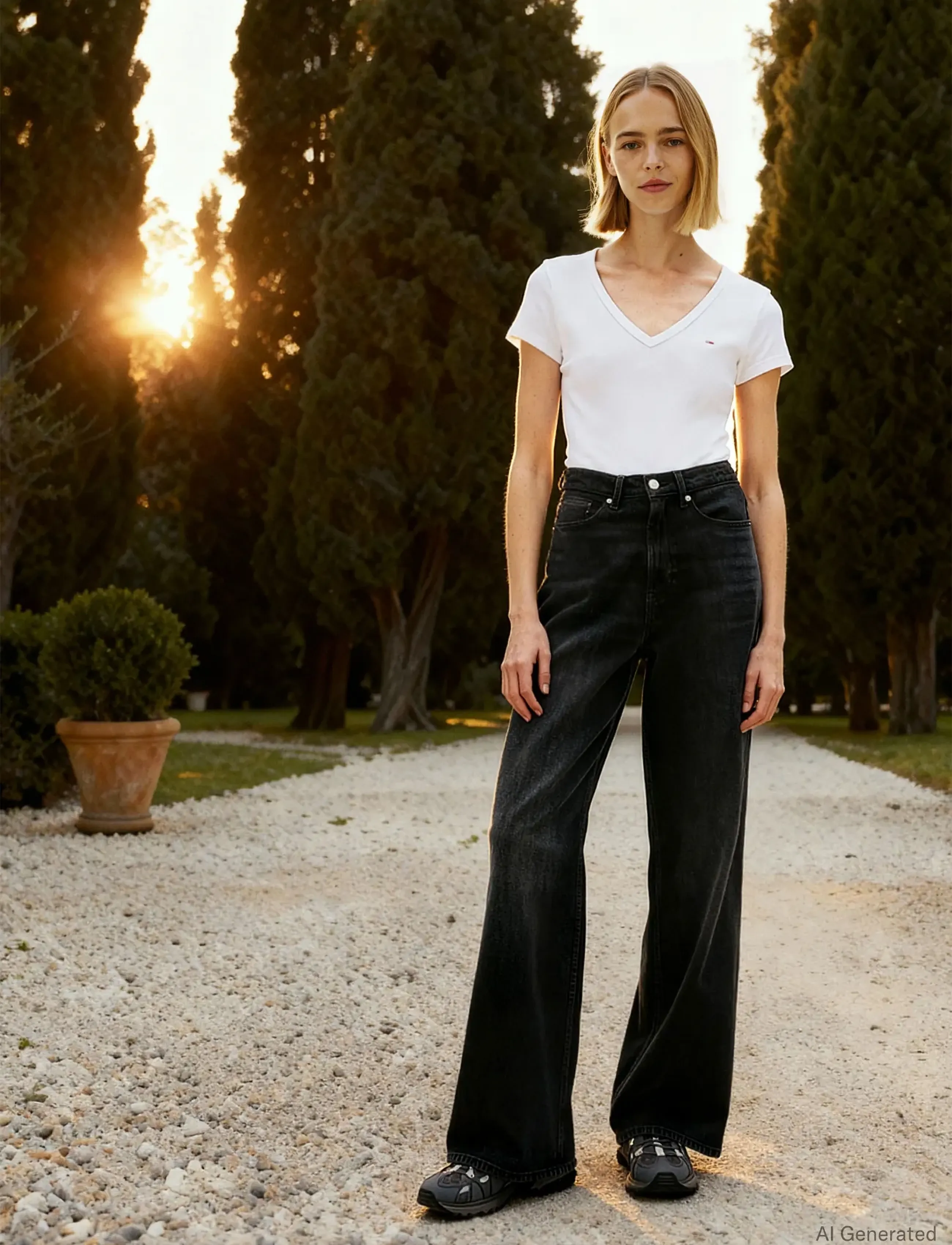 Tommy Jeans - TJW SLIM ESSENTIAL RIB V SS - herbstliche kleidung - white - 5