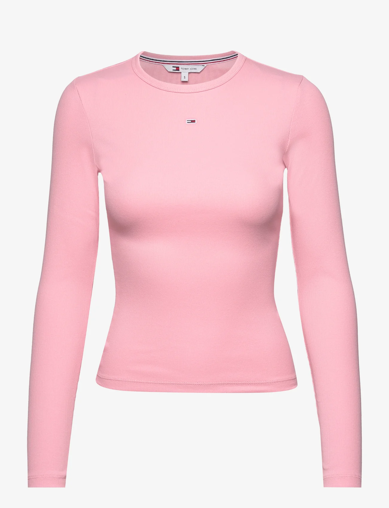 Tommy Jeans - TJW SLIM ESSENTIAL RIB LS - lowest prices - ballet pink - 0