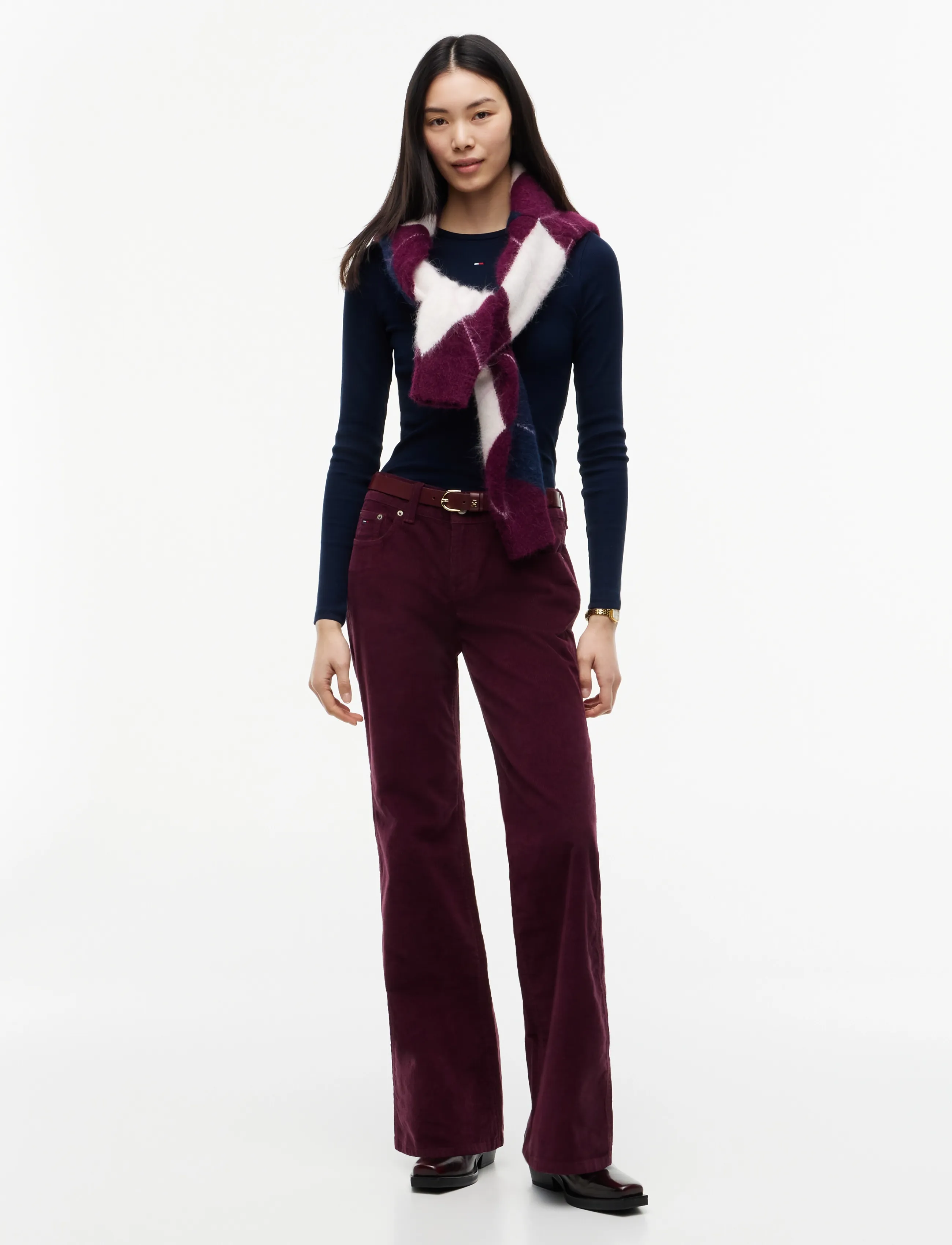 Tommy Jeans - TJW SLIM ESSENTIAL RIB LS - pikkade varrukatega topid - dark blue - 5