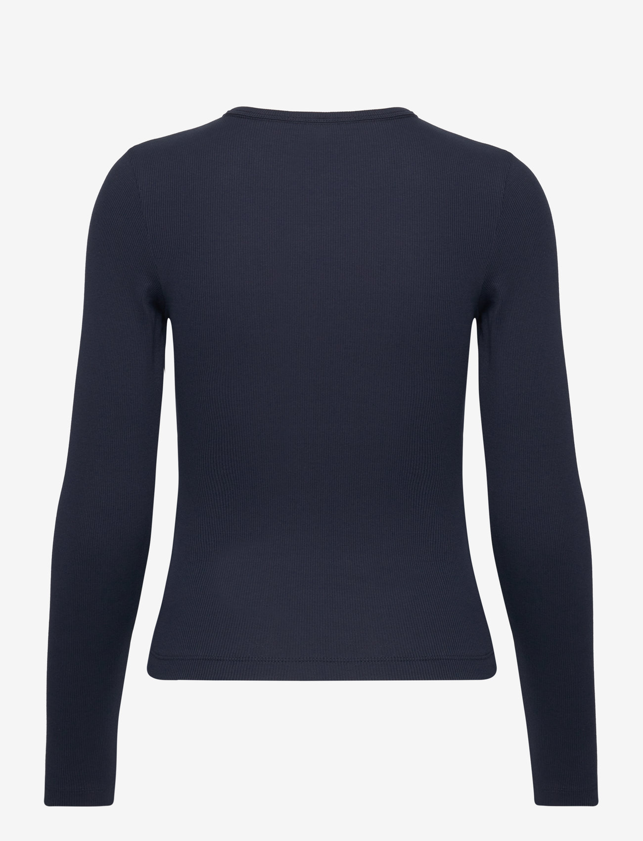 Tommy Jeans - TJW SLIM ESSENTIAL RIB LS - efterårstøj - dark night navy - 1