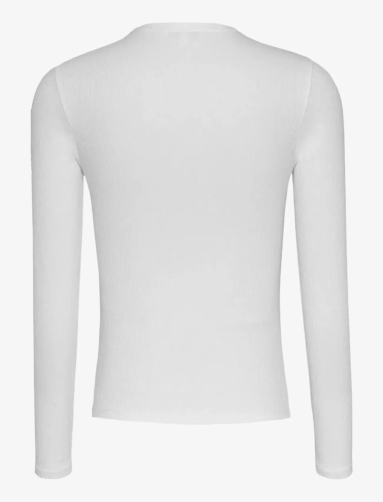 Tommy Jeans - TJW SLIM ESSENTIAL RIB LS - långärmade toppar - ecru - 2