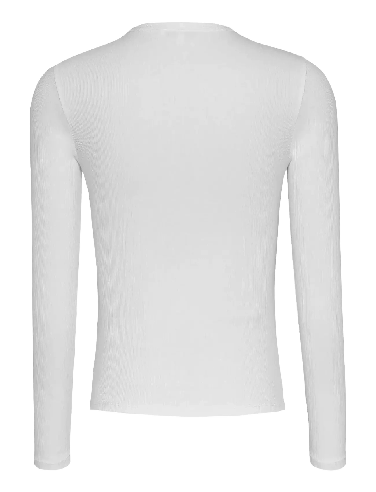Tommy Jeans - TJW SLIM ESSENTIAL RIB LS - langärmlige tops - ecru - 2