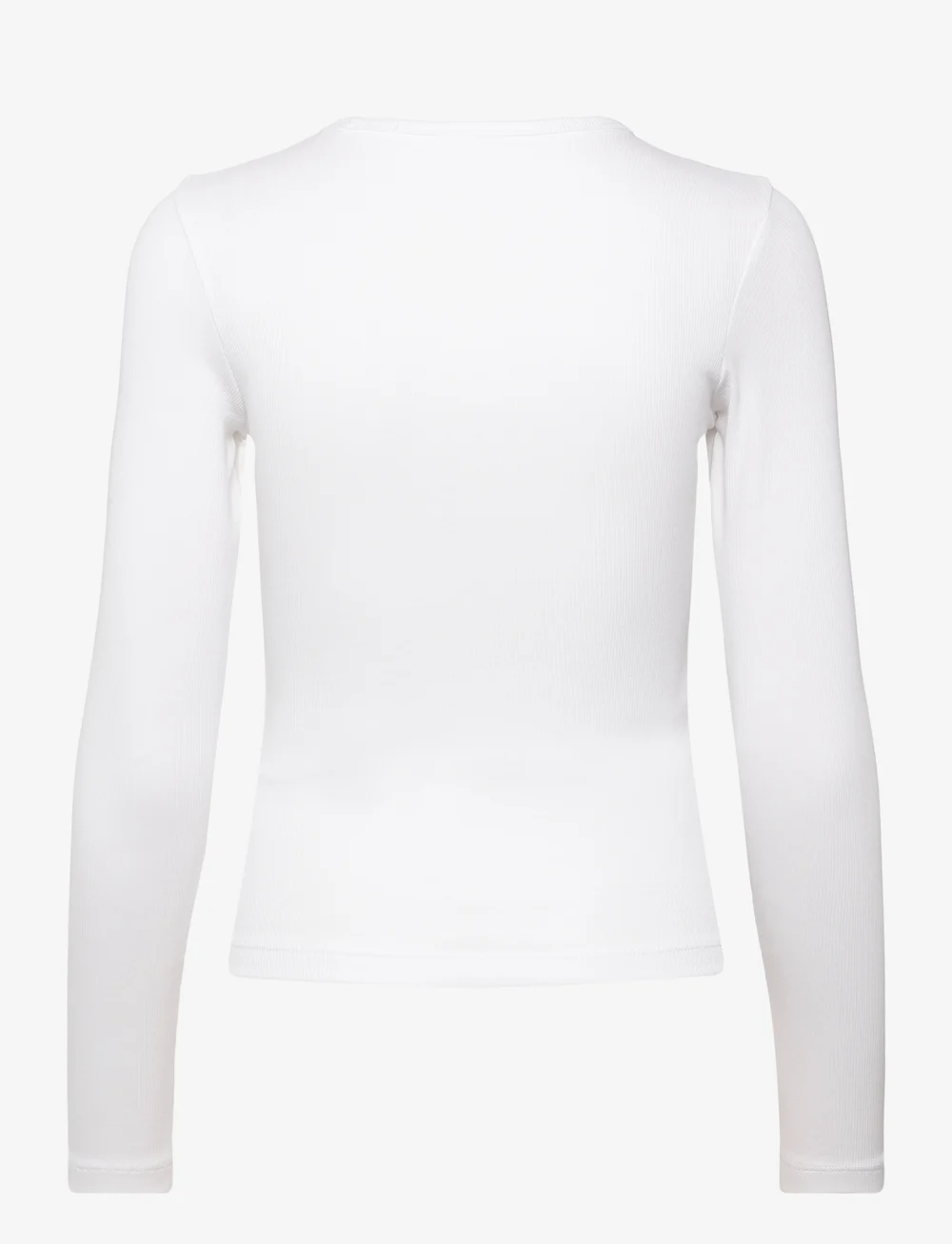 Tommy Jeans - TJW SLIM ESSENTIAL RIB LS - pikkade varrukatega alussärgid - white - 1