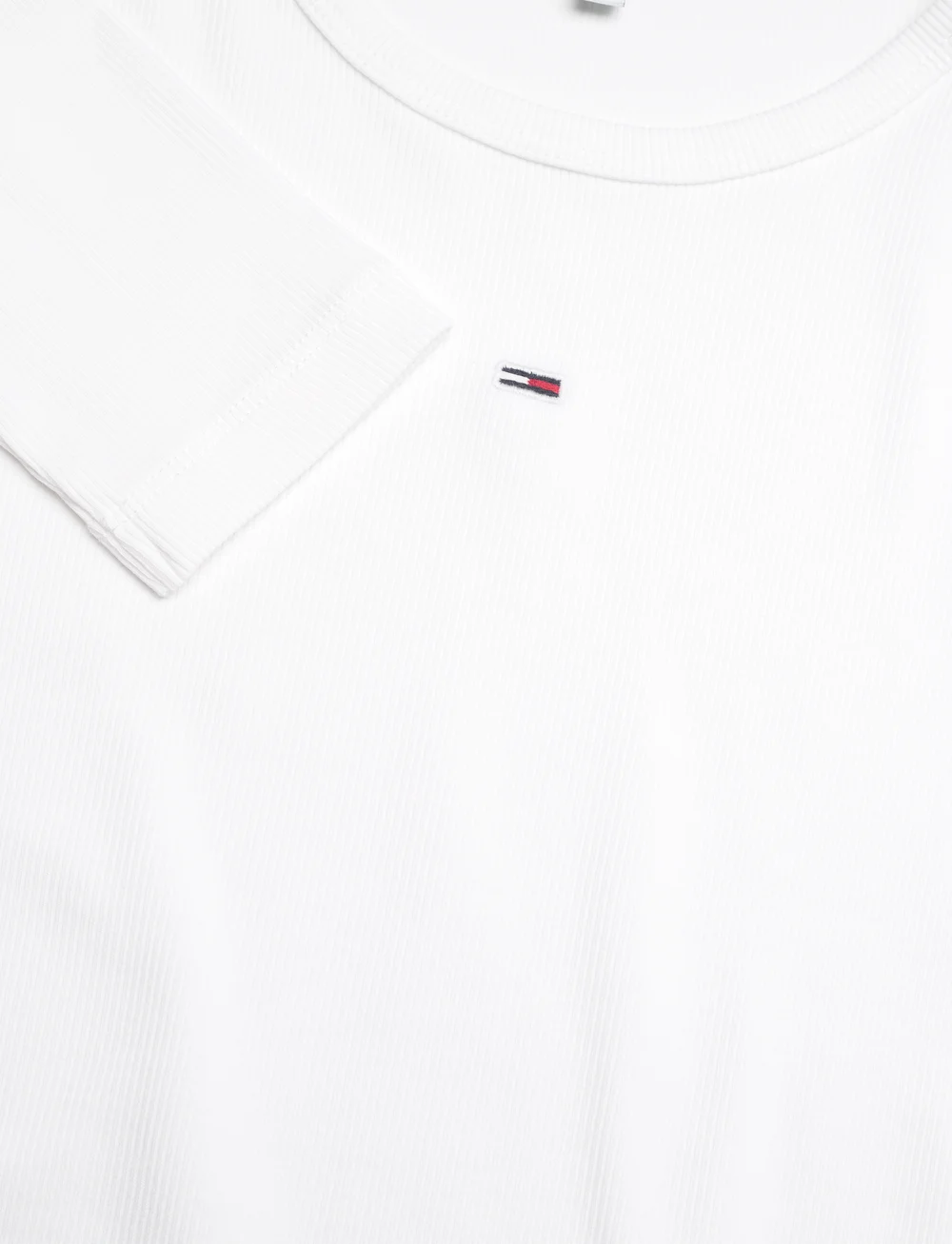 Tommy Jeans - TJW SLIM ESSENTIAL RIB LS - pikkade varrukatega alussärgid - white - 2