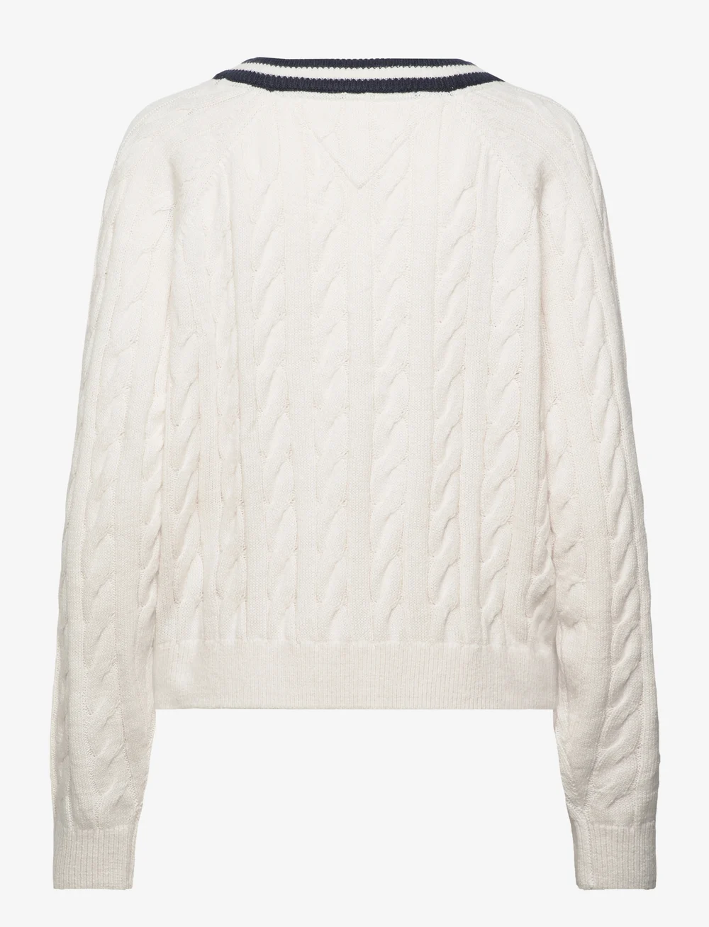 Tommy Jeans Tjw V neck Cable Sweater Jumpers Boozt