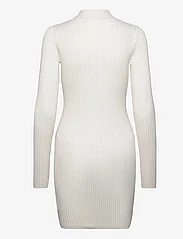 Tommy Jeans - TJW BADGE ZIP SWEATER DRESS - krótkie sukienki - ancient white - 1