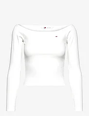 Tommy Jeans - TJW OFF SHOULDER TOP LS - lowest prices - white - 0