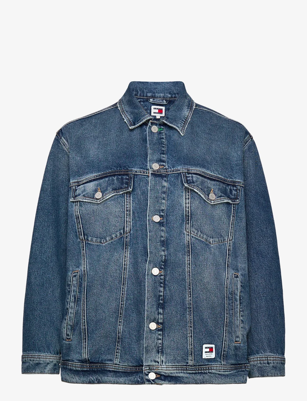 Tommy jeans denim jacket 2025 flag