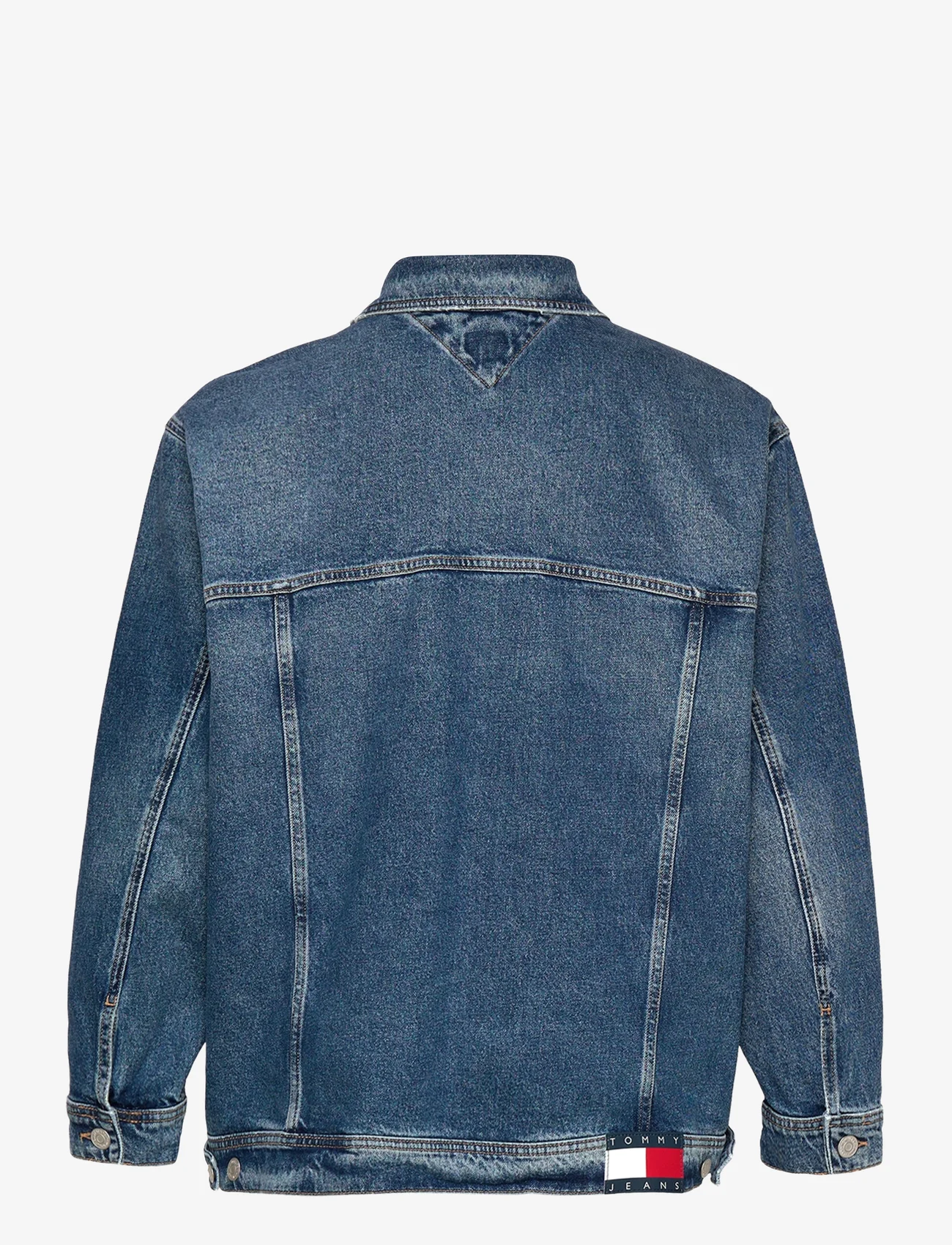 Tommy Jeans - CRV OVR TRUCKER JACKET  AH6158 - kevättakit - denim dark - 1