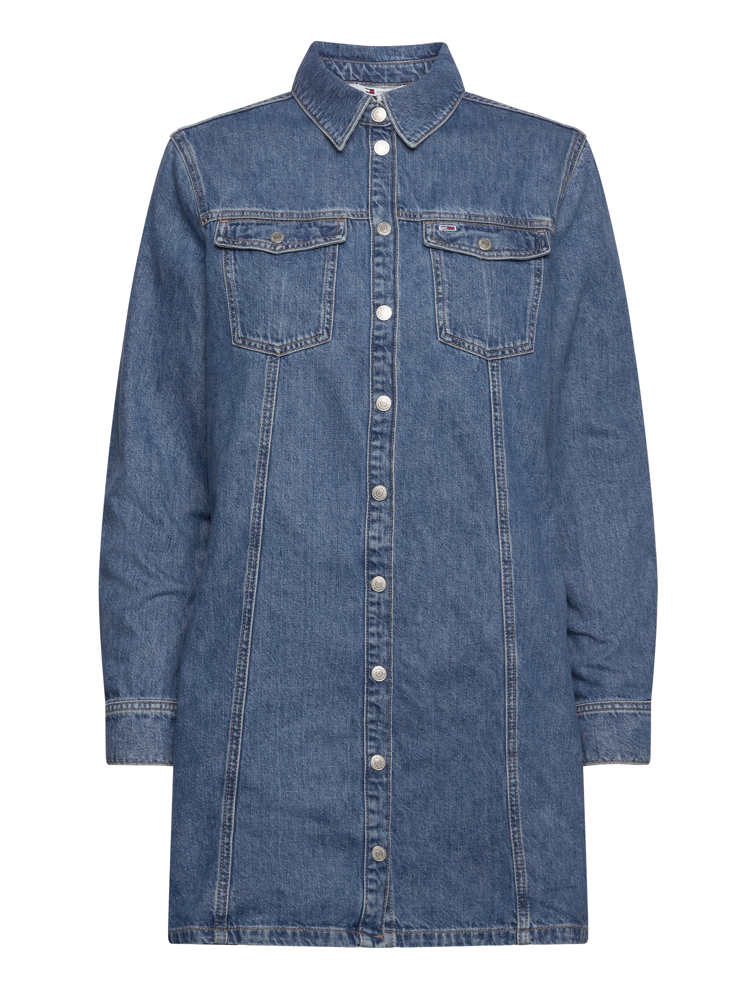 ALINE LS DRESS AH5032 EXT - DENIM MEDIUM