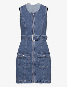 SL BELTED ZIP DRESS BH7036, Tommy Jeans