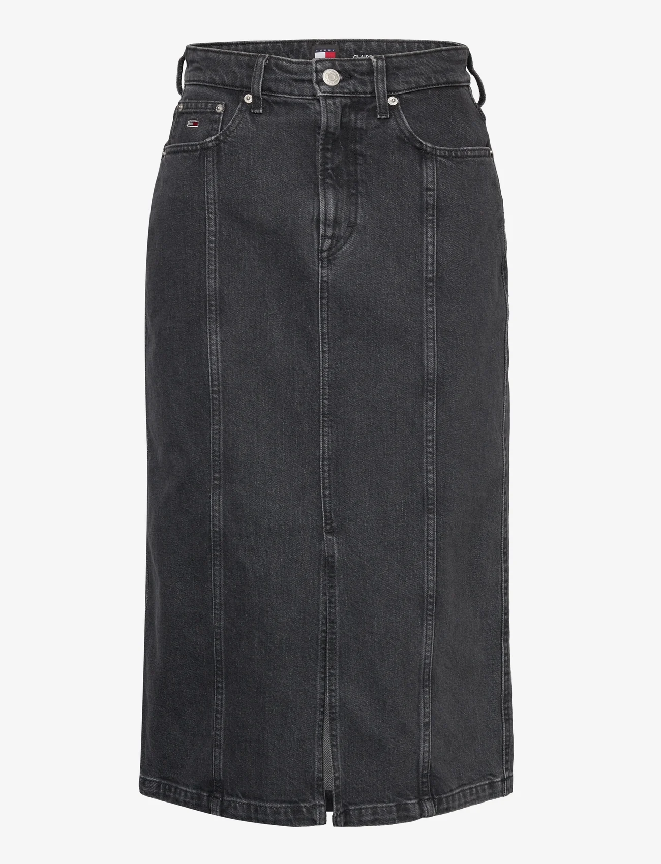 Tommy Jeans - CLAIRE HGH MIDI SKIRT AH7185 - midi kjolar - denim black - 0