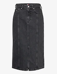 Tommy Jeans - CLAIRE HGH MIDI SKIRT AH7185 - vidutinio ilgio sijonai - denim black - 0