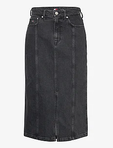 CLAIRE HGH MIDI SKIRT AH7185, Tommy Jeans