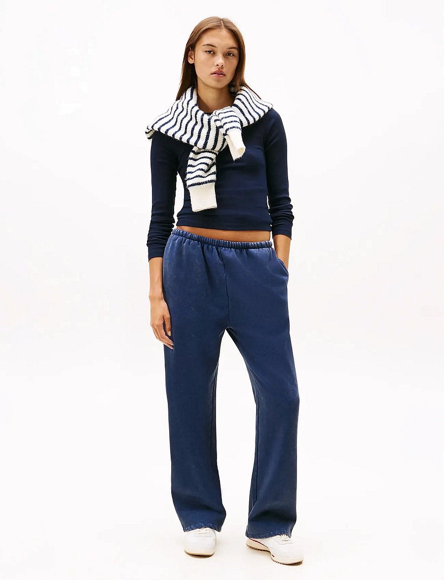 Tommy Jeans - TJW 2PACK SLIM ESSENTIAL RIB LS - palaidinukės ilgomis rankovėmis - black dark blue - 0