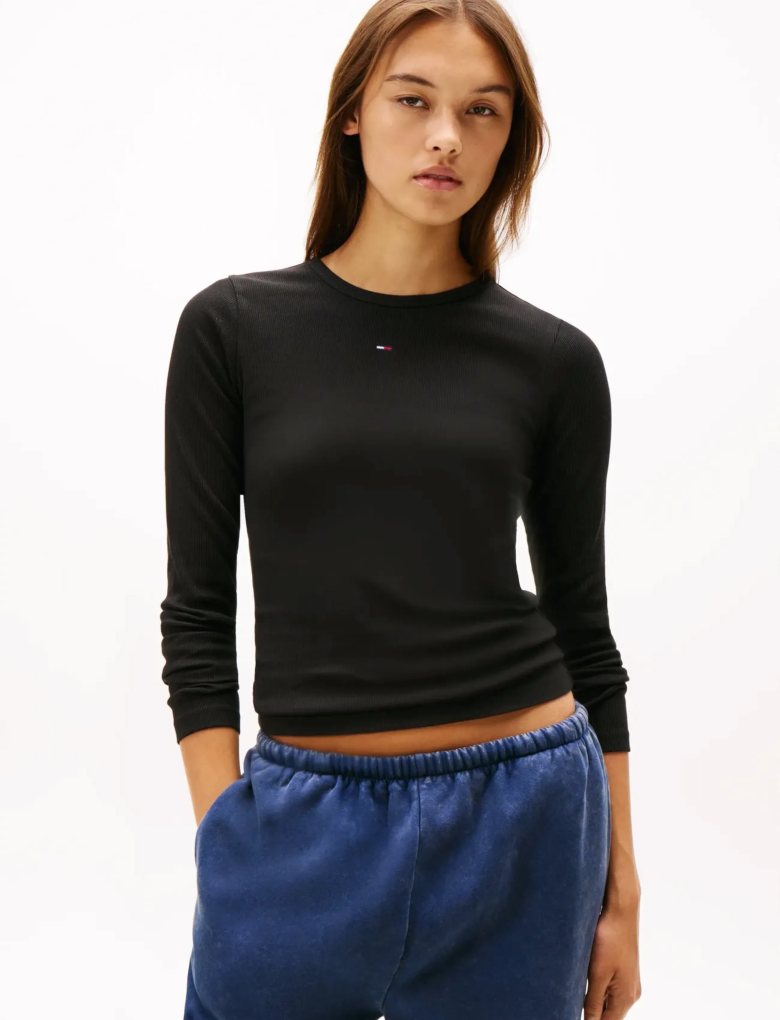 Tommy Jeans - TJW 2PACK SLIM ESSENTIAL RIB LS - palaidinukės ilgomis rankovėmis - black   dark blue - 5