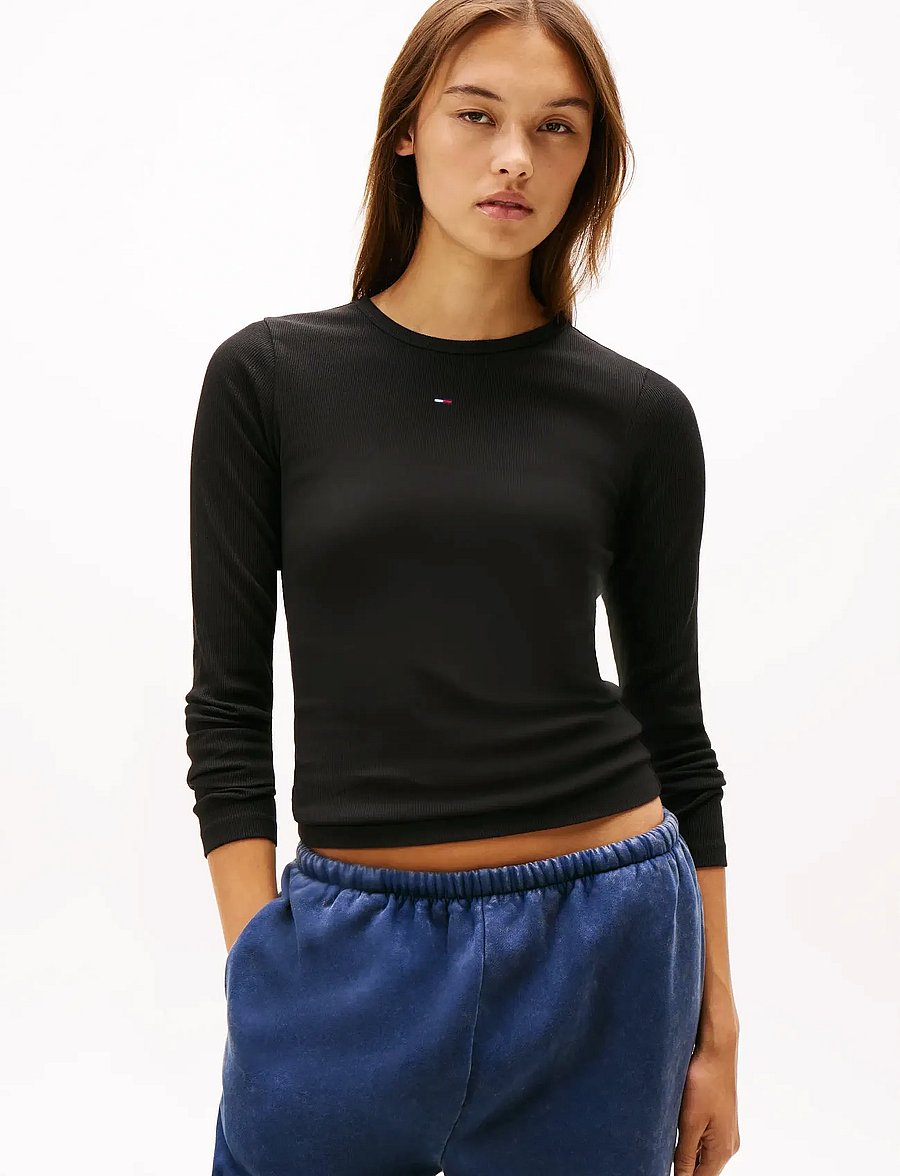 Tommy Jeans - TJW 2PACK SLIM ESSENTIAL RIB LS - palaidinukės ilgomis rankovėmis - black dark blue - 5