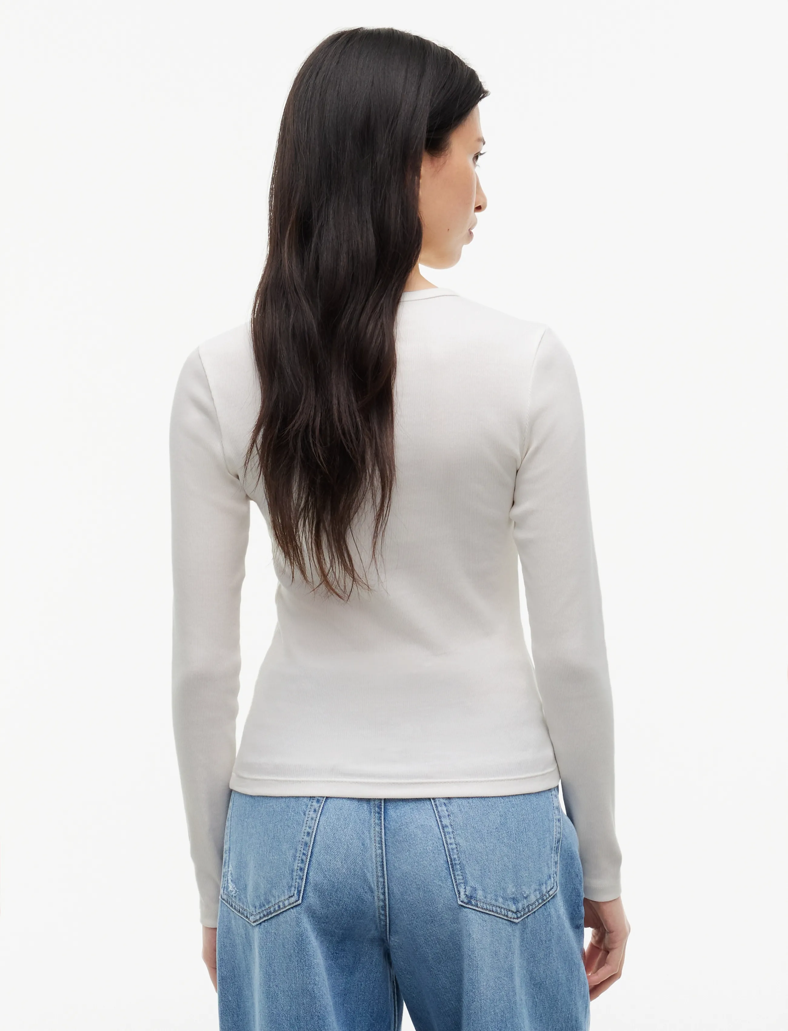 Tommy Jeans - TJW 2PACK SLIM ESSENTIAL RIB LS - langærmede toppe - ecru   dark blue - 2