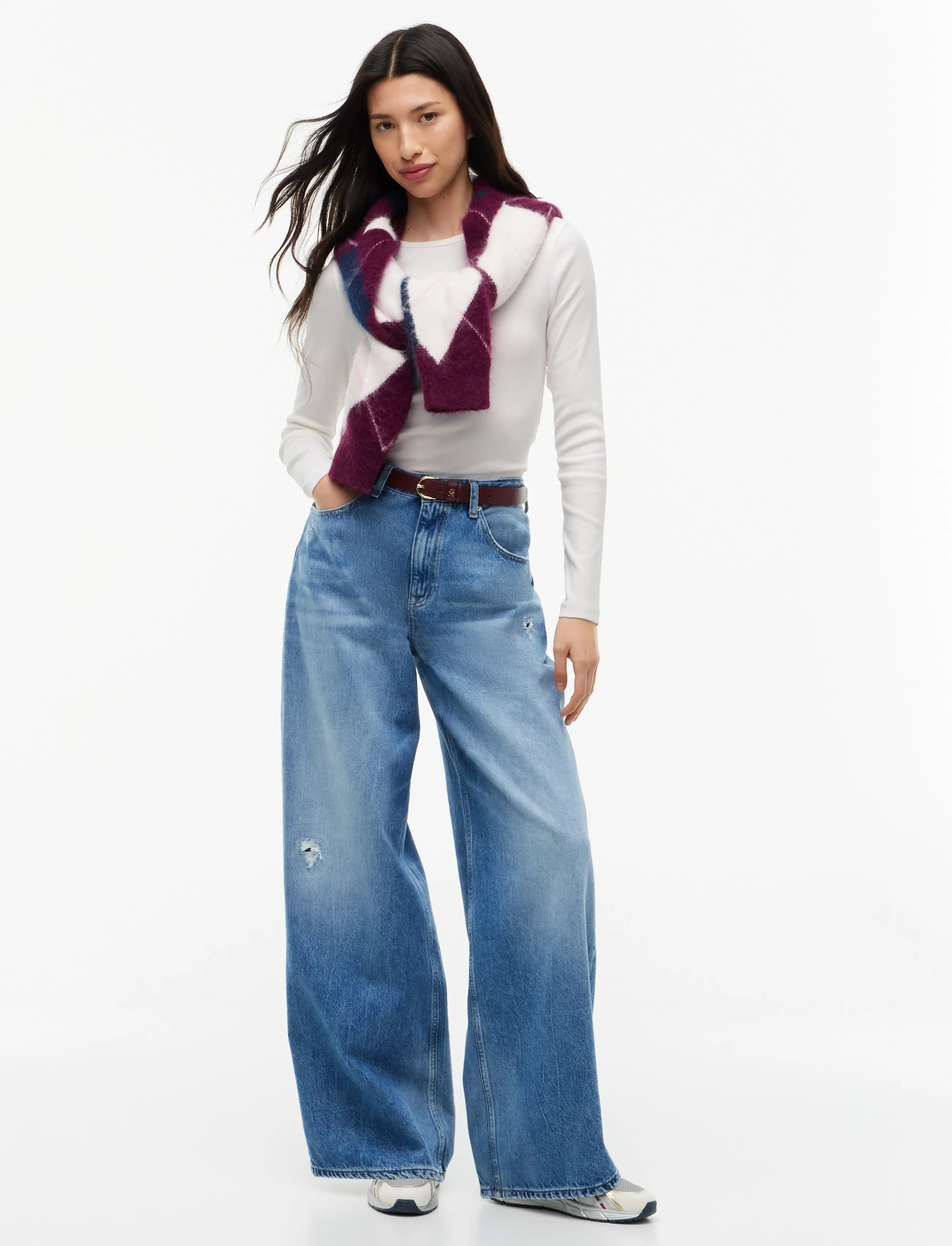 Tommy Jeans - TJW 2PACK SLIM ESSENTIAL RIB LS - langærmede toppe - ecru   dark blue - 5