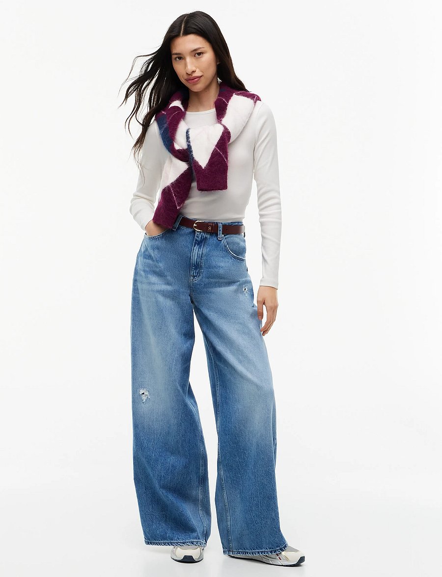 Tommy Jeans - TJW 2PACK SLIM ESSENTIAL RIB LS - langärmlige tops - ecru dark blue - 5