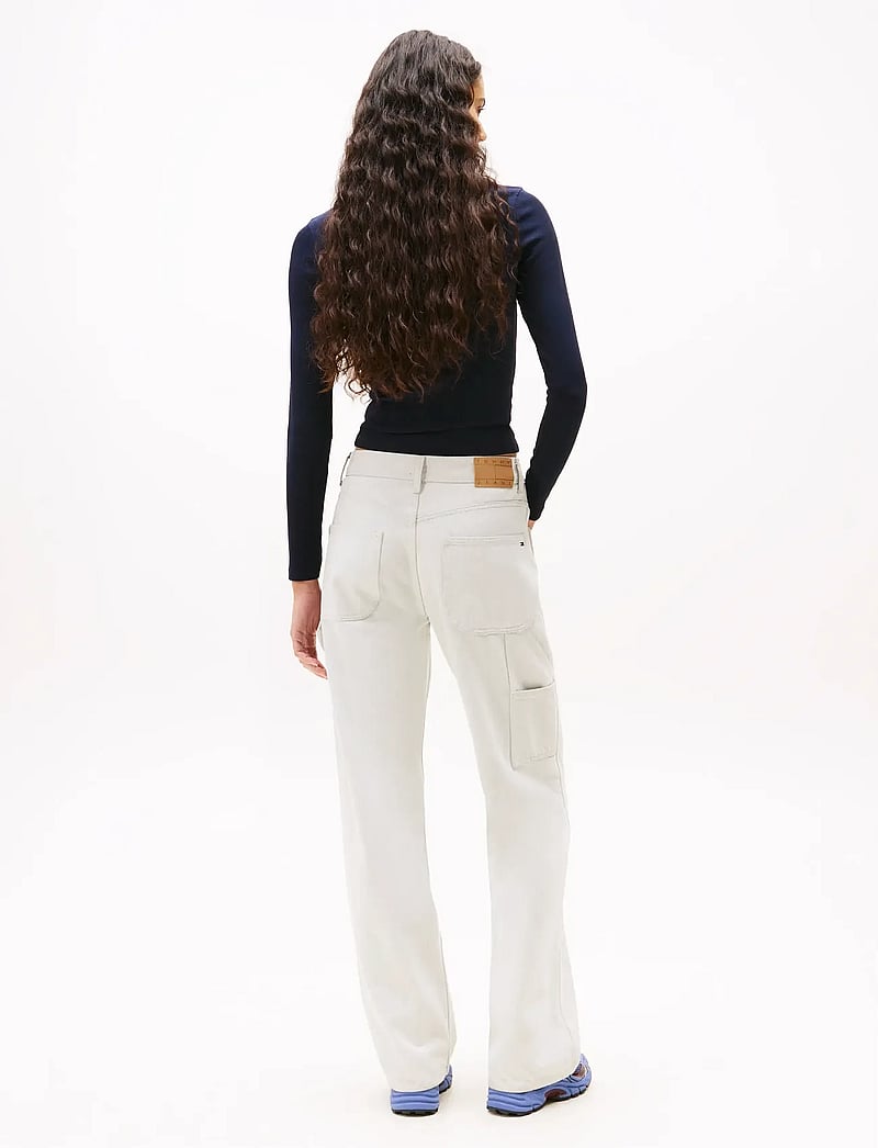 Tommy Jeans - TJW 2PACK SLIM ESSENTIAL RIB LS - pitkähihaiset t-paidat - ecru / dark night navy - 4