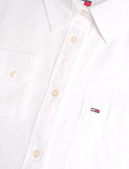 Tommy Jeans - TJW SOLID LINEN BLEND SHIRT - lininiai marškiniai - white - 2