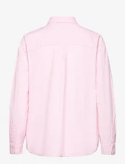 Tommy Jeans - TJW BOXY STRIPE LINEN SHIRT - lininiai marškiniai - tickled pink / stripe - 1