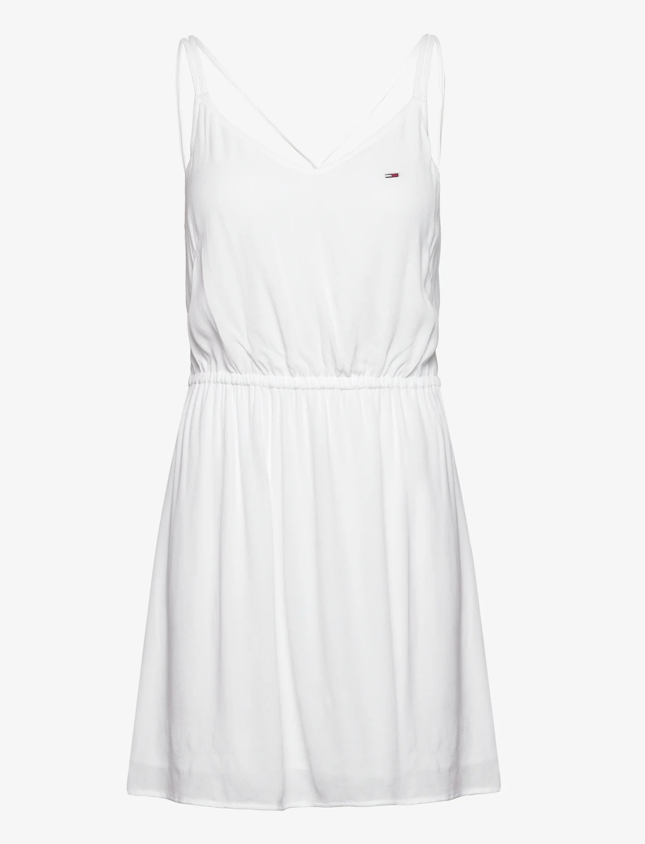 Tommy Jeans - TJW ESSENTIAL STRAPPY DRESS - slip dresses - white - 0