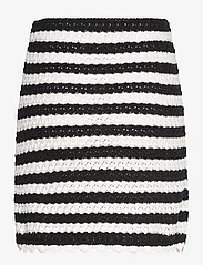 Tommy Jeans - TJW STRIPED CROCHET SKIRT - knitted skirts - black / stripe - 1