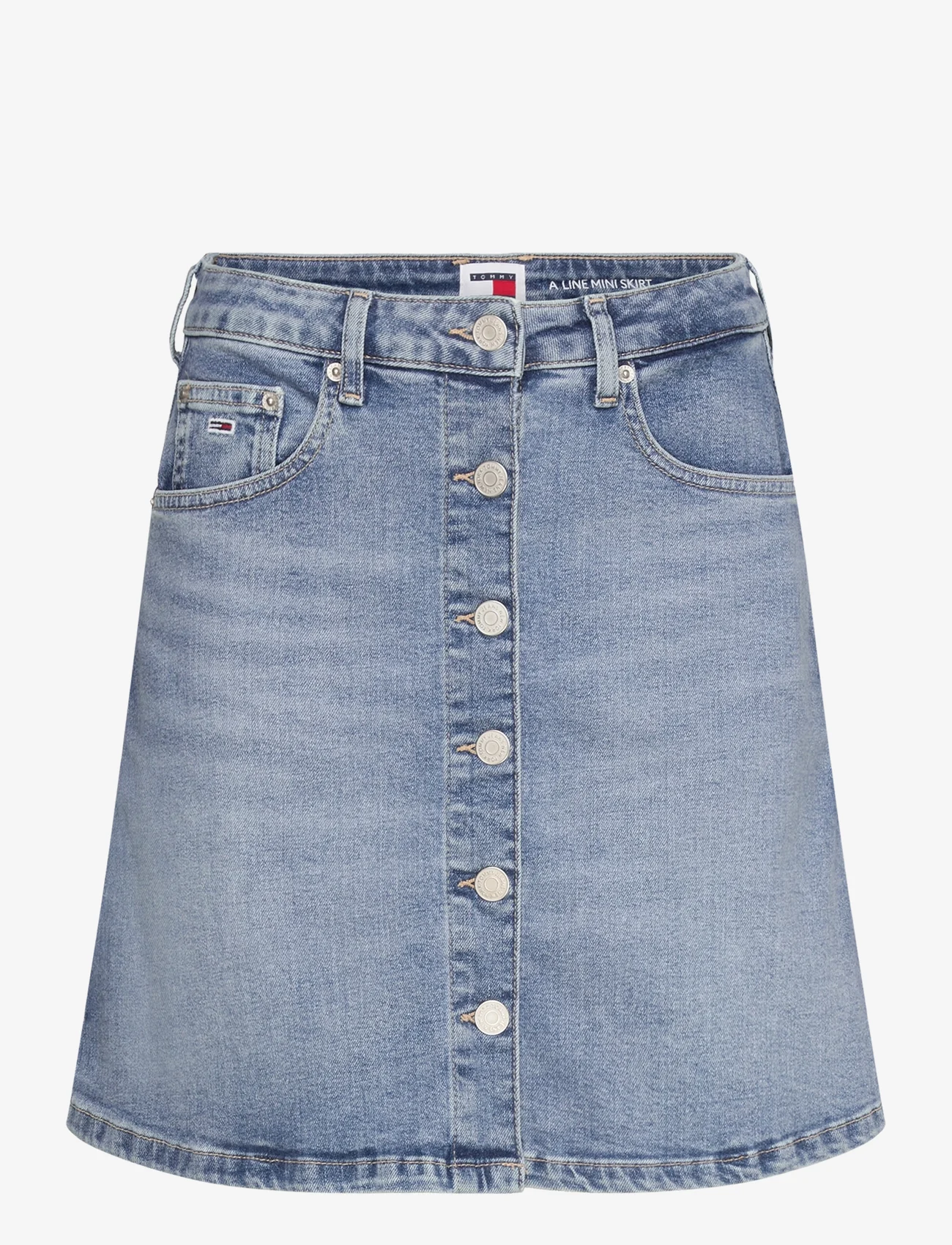 Tommy Jeans - ALINE SKIRT BH0130 - kurze röcke - denim medium - 0