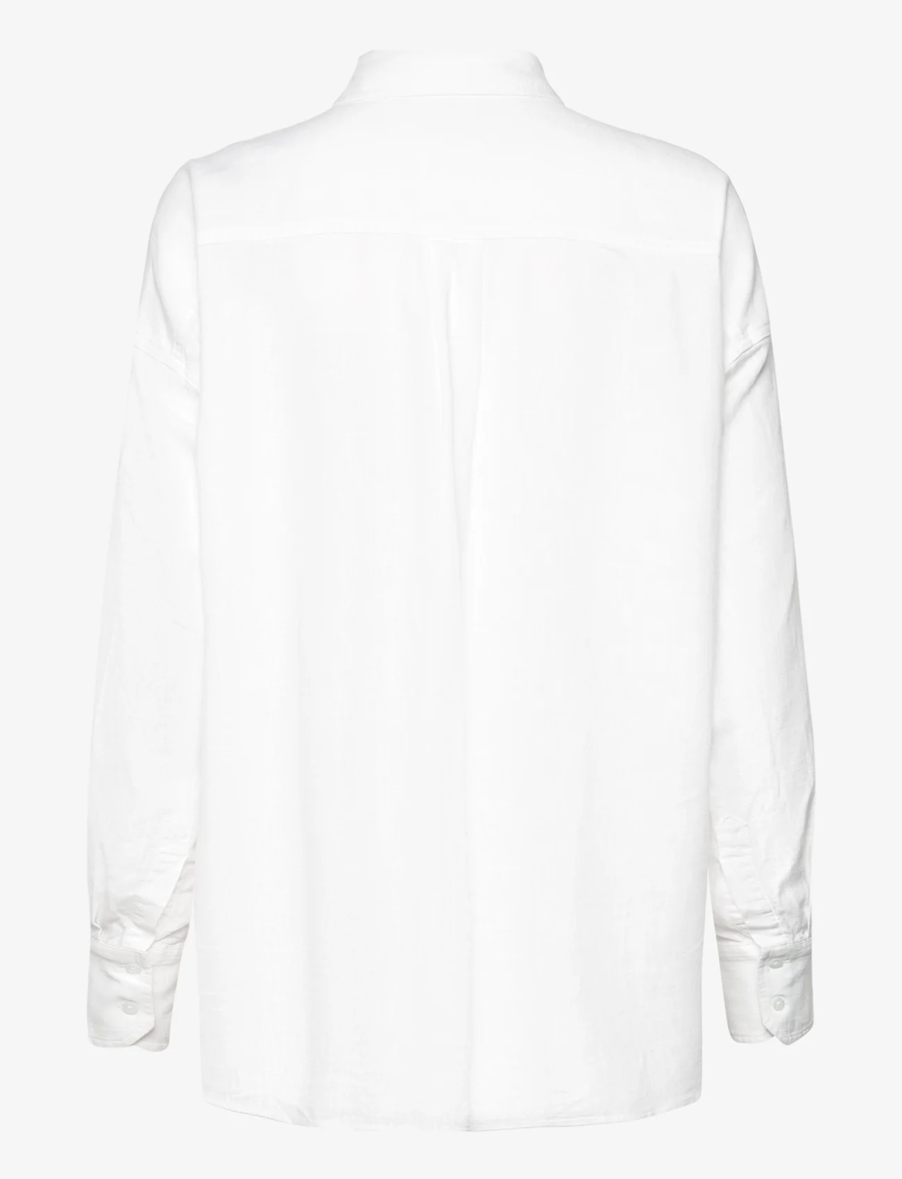 Tommy Jeans - TJW SP OVR LINEN SHIRT - linnen overhemden - white - 1