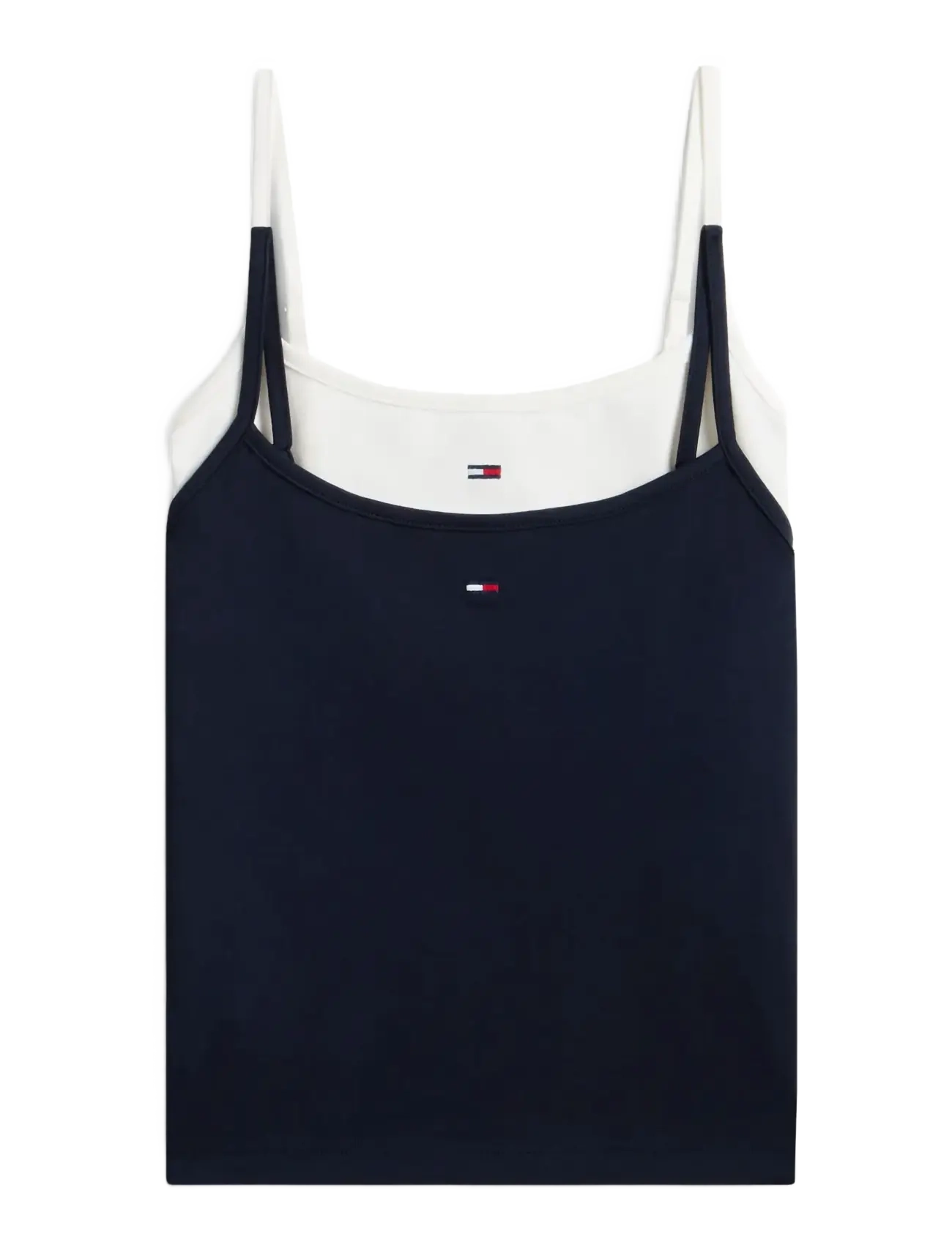 Tommy Jeans TJW 2PACK ESSENTIAL STRAP TOP - Die niedrigsten Preise - ECRU   DARK NIGHT NAVY / multi
