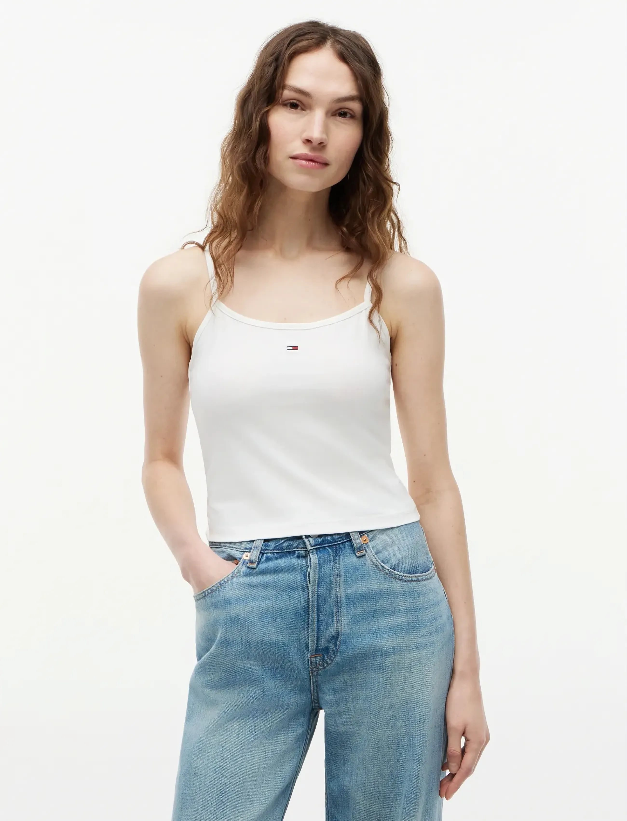 Tommy Jeans - TJW 2PACK ESSENTIAL STRAP TOP - madalaimad hinnad - ecru   dark night navy - 3