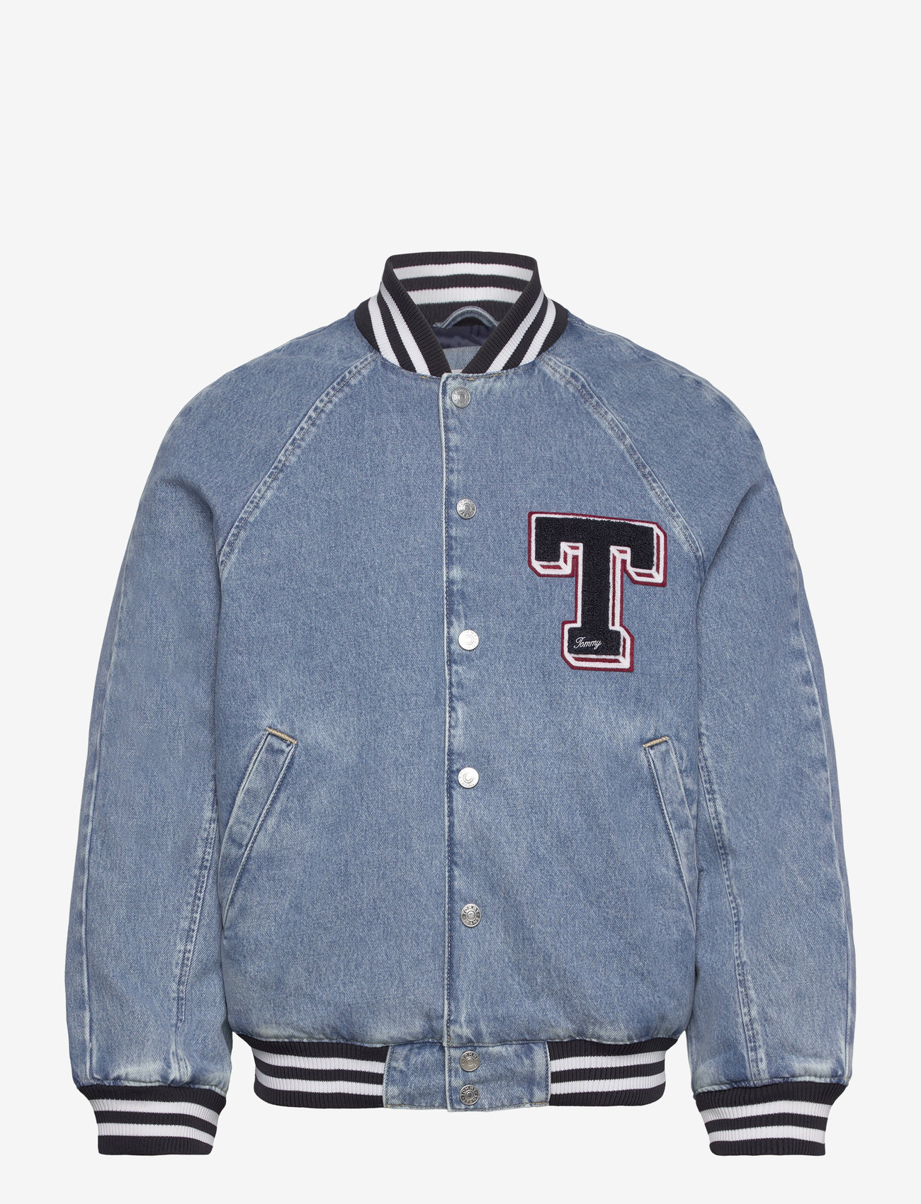Tommy Jeans Letterman Denim Jacket Ch7011 Buy Bomber Jackets  from Tommy Jeans online at Fast delivery and easy returns
