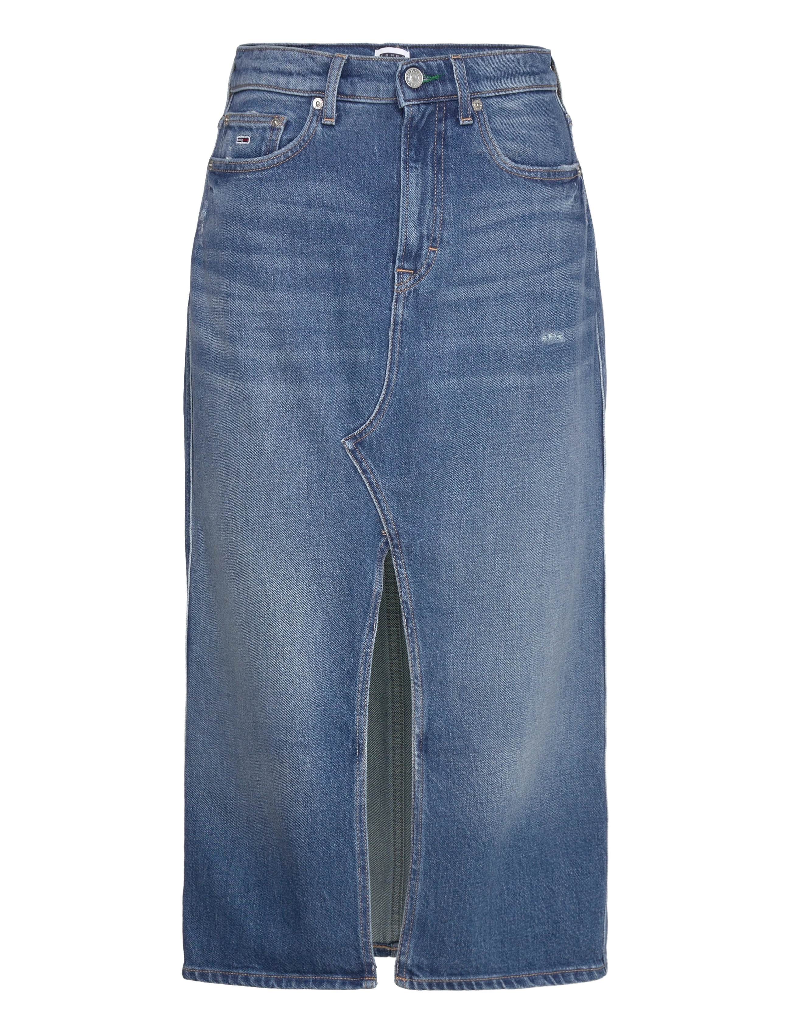Tommy Jeans CLAIRE HGH MIDI SKIRT CH6138 - Röcke - DENIM MEDIUM / blue