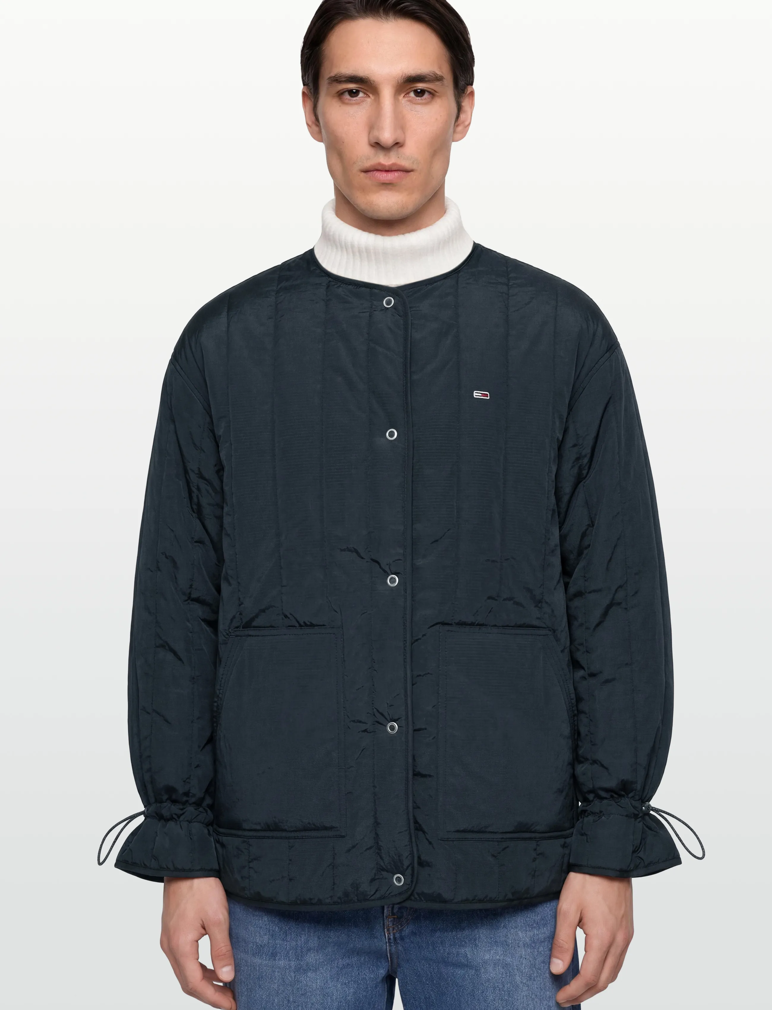 Tommy Jeans - TJW VERTICAL QUILT LINER EXT - forårsjakker - dark night navy - 4