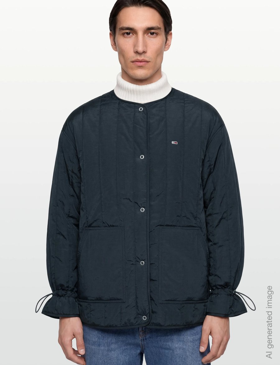 Tommy Jeans - TJW VERTICAL QUILT LINER EXT - quiltade jackor - dark night navy - 4